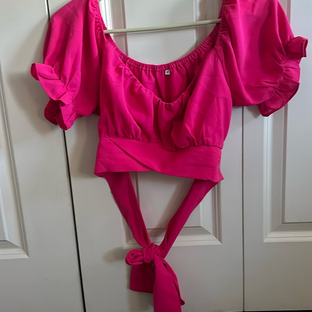 SHEIN, pink, medium wrap top